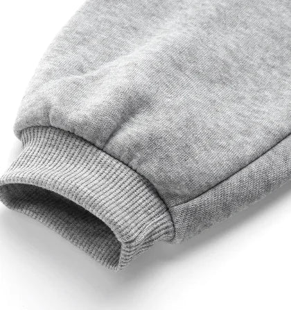 Casual Loose Hooded Sweater with Chest Print