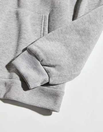 Casual Loose Hooded Sweater with Chest Print