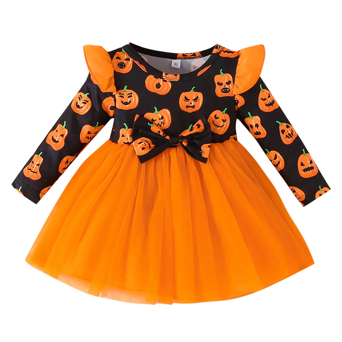 Halloween Long Sleeve Mesh Dress for Princesses