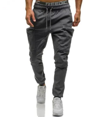 Slim-fit Camouflage Mid-waist Sports Trousers